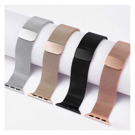 High quality magnetic milanese chain straps for 44/42/45/49mm smart watches