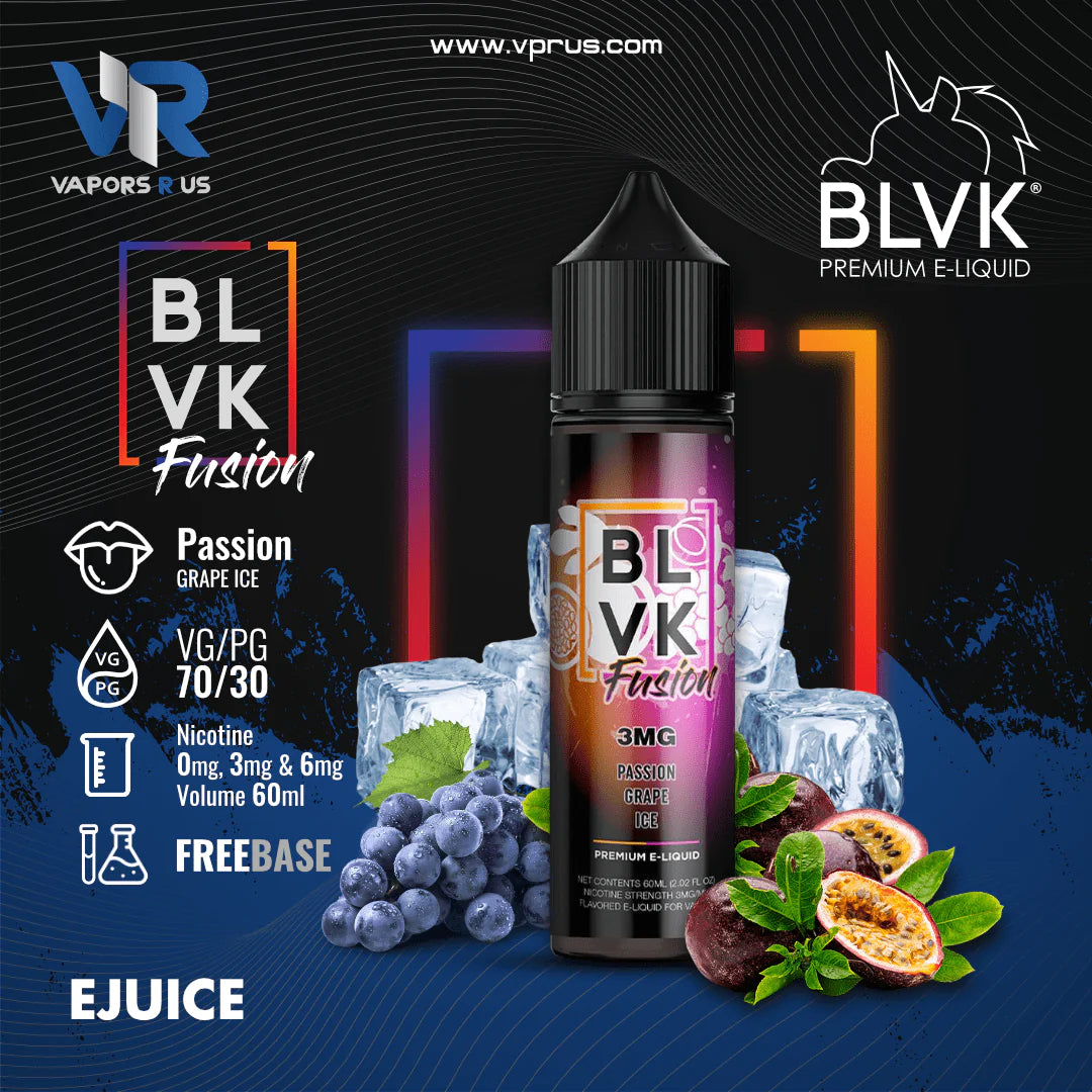 PASSION GRAPE ICE - BLVK FUSION SALTS - 30ML